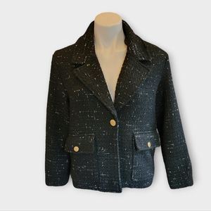 House of Harlow 1960 Black Tweed Jacket